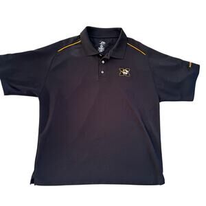 Mizzou Tigers Men's Black Polo Shirt Size XL University of Missouri NCAA